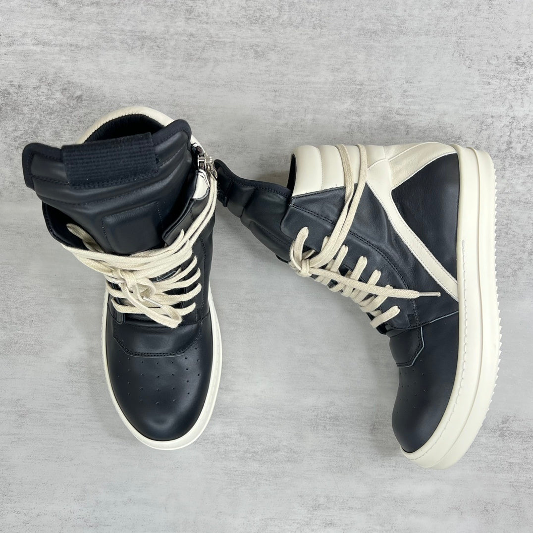 Rick Owens Geobasket Lace-High "Black-White"