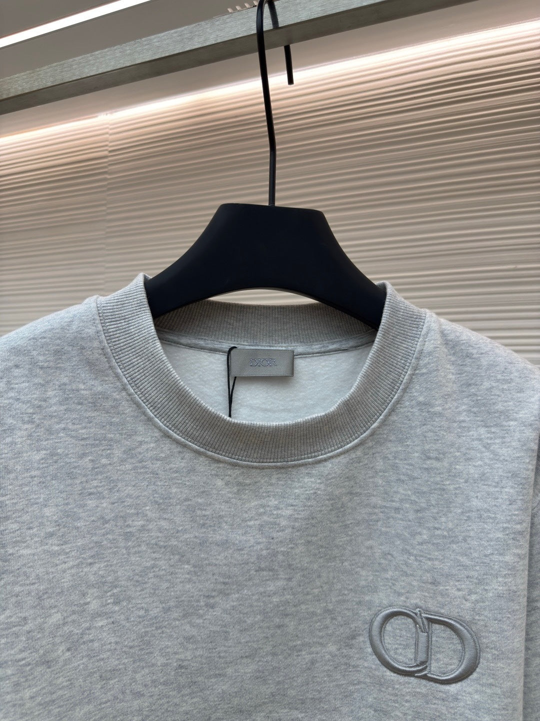 Dior CD Icon Sweatshirt "Gray Cotton Fleece"