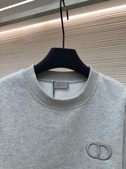 Dior CD Icon Sweatshirt "Gray Cotton Fleece"