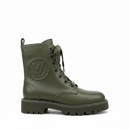 Louis Vuitton Territory Leather Boots "Olive"