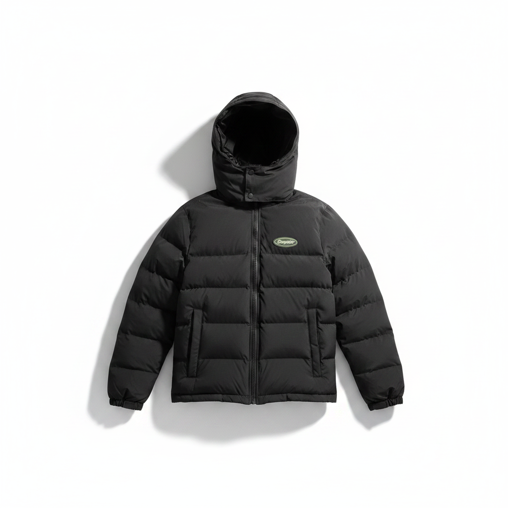 Trapstar Hyperdrive Down Jacket "Black-Lime"