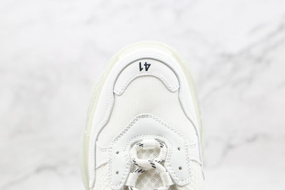 Balenciaga Triple S "White-Silver Sole"