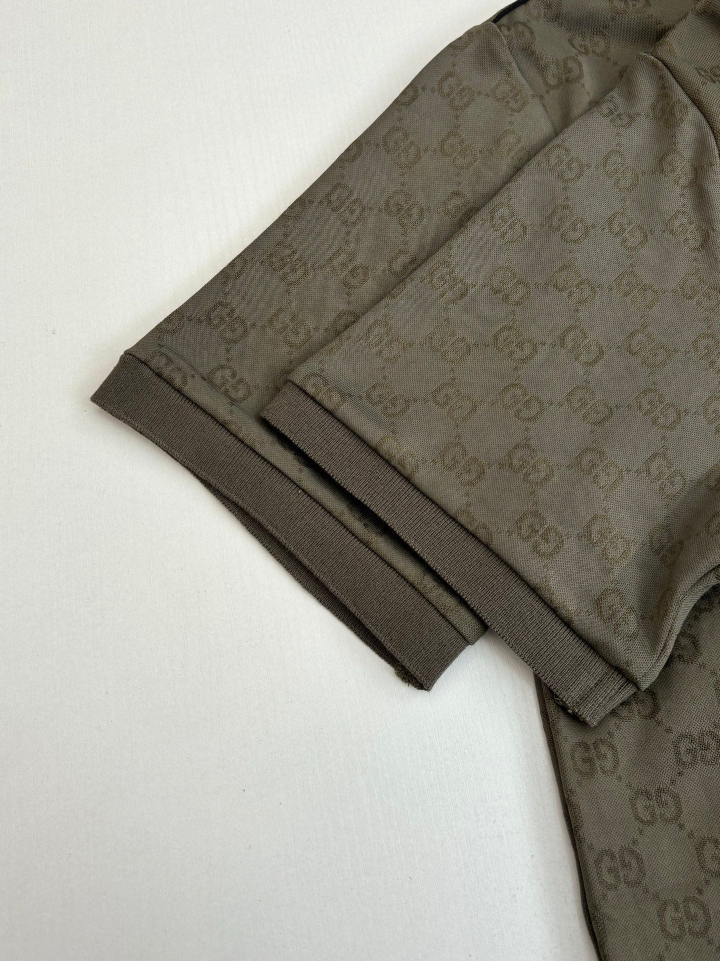Gucci GG Jersey Jacquard Polo T-Shirt "Forest Green"