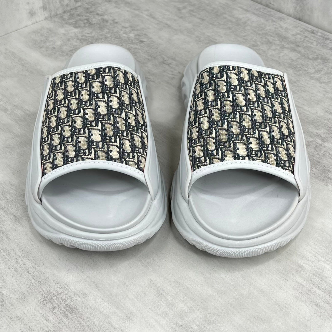 Dior Slides "White-Grey-Beige"