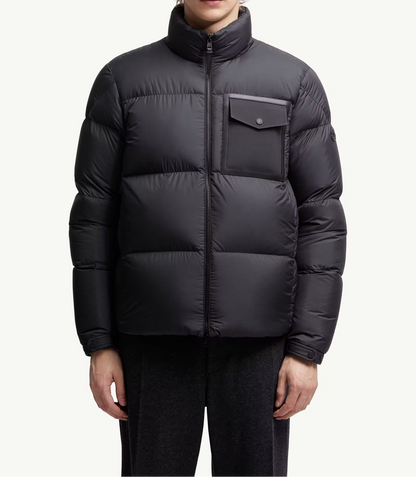 Moncler Chinon Square-Quilted Short Down Jacket "Black"