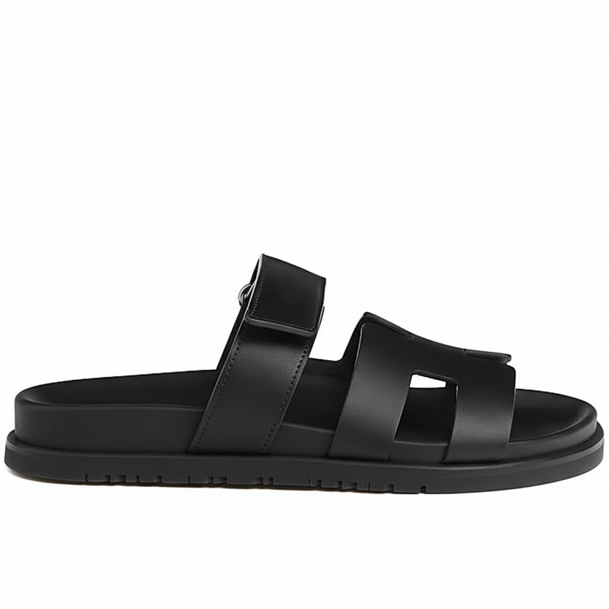 Hermes Chypre Sandal "Black"