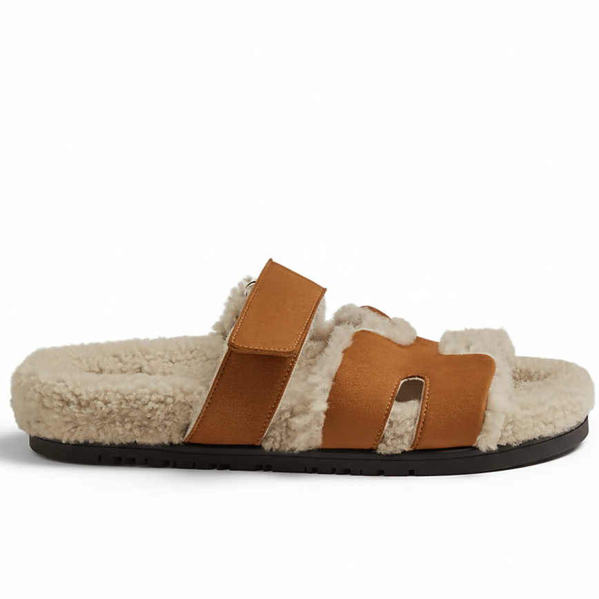Hermes Chypre Sandals "Brown"