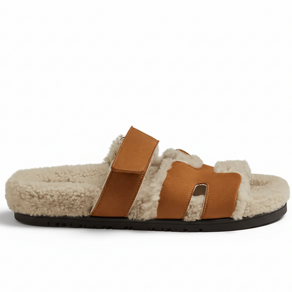 Hermes Chypre Sandals "Brown"