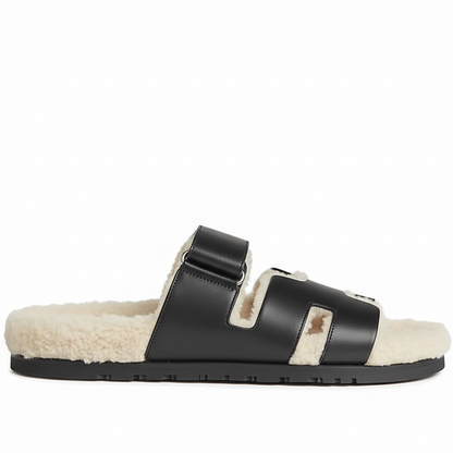 Hermes Chypre Sandals "Black"