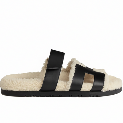 Hermes Chypre Sandals "Noir"