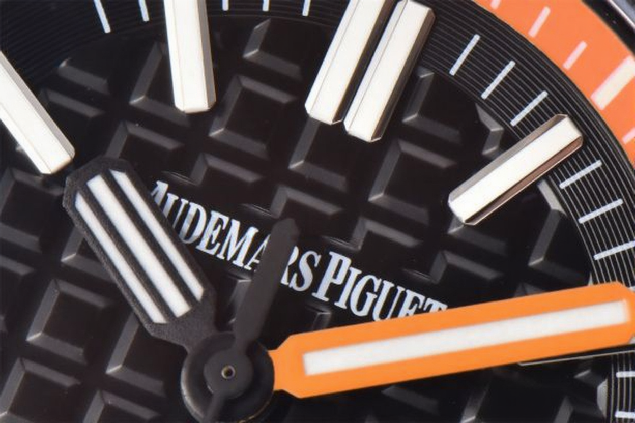 Audemars Piguet Royal Oak Offshore Diver 42mm Orange Strap Black Dial