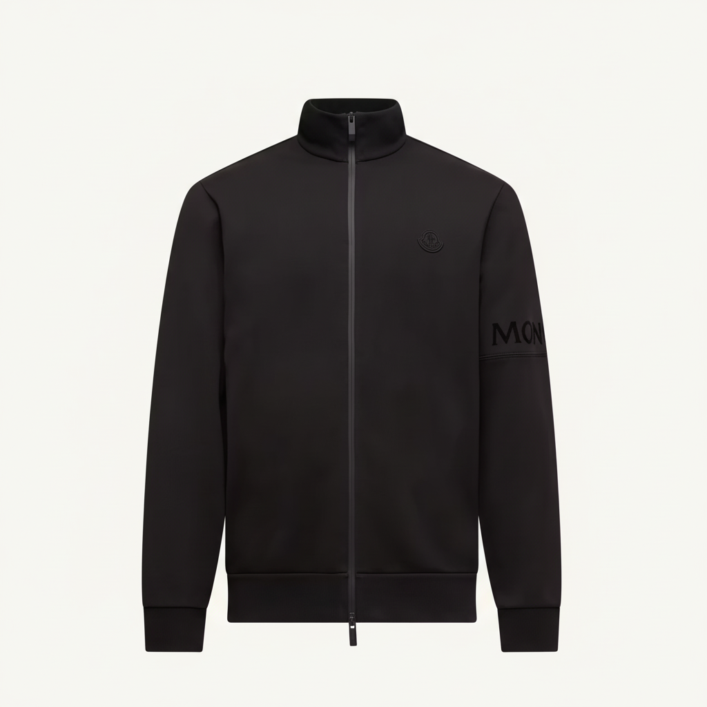 Moncler Zip-Up Sweatshirt "Black"