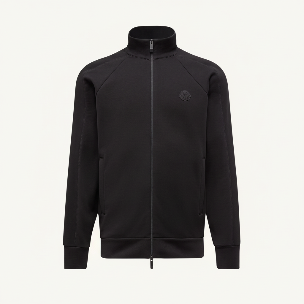 Moncler Zip-Up Sweatshirt "Black"