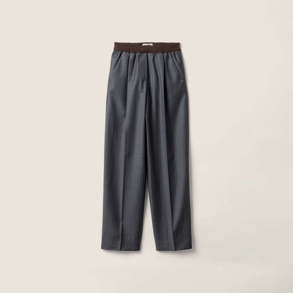 Miu Miu Pinstripe Pants "Grey"