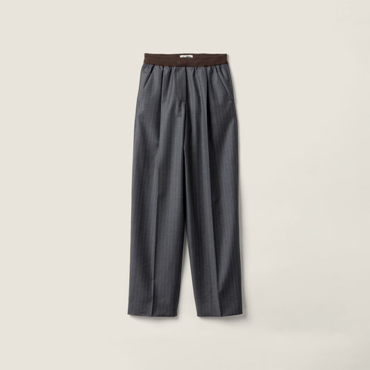Miu Miu Pinstripe Pants "Grey"
