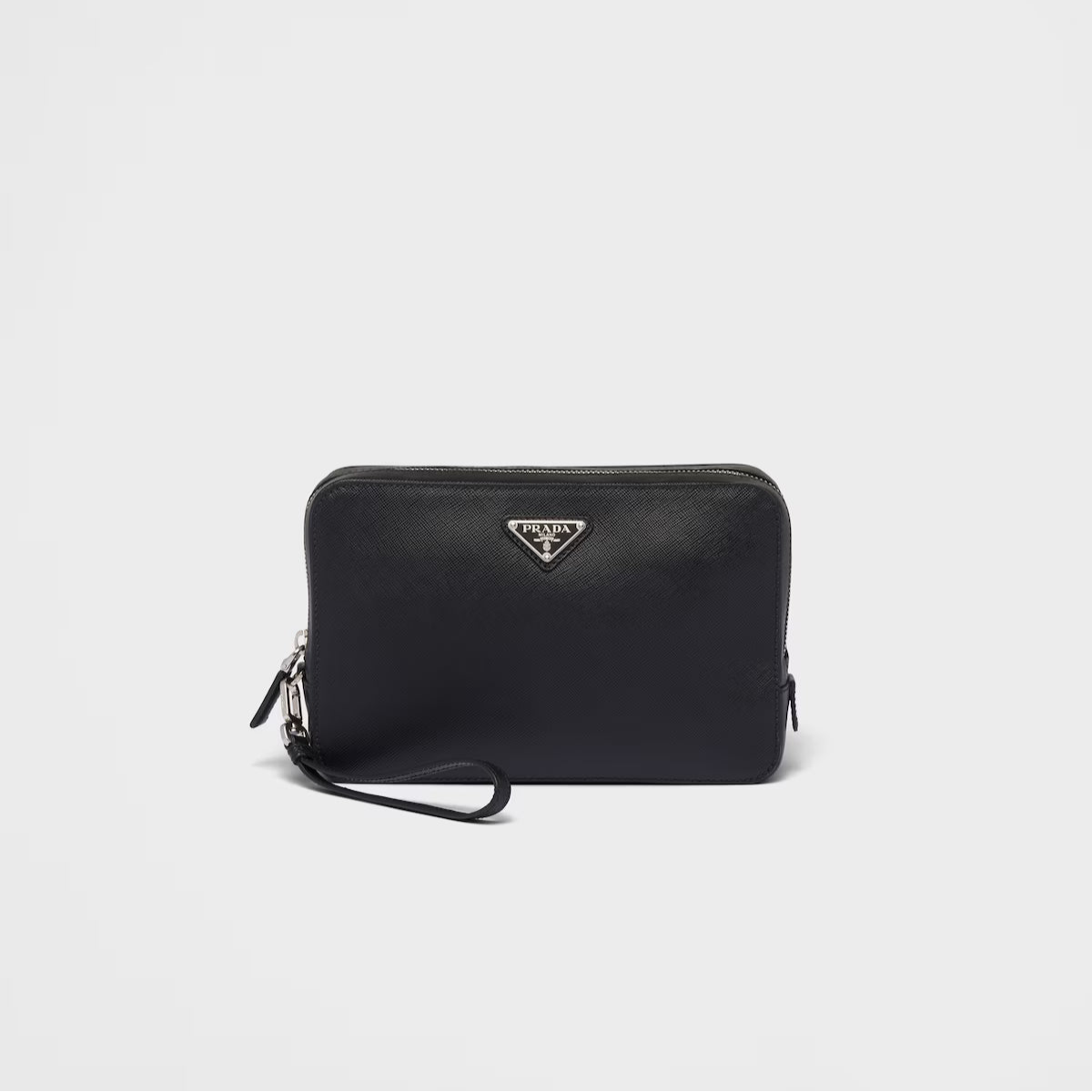 Prada Saffiano Leather Clutch "Black"