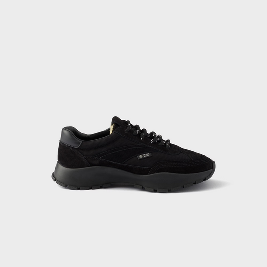 Prada Mesh fabric and Suede Sneakers "Black"