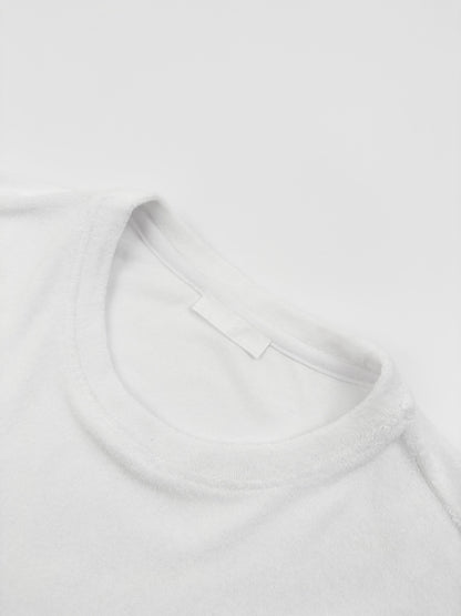 Prada Terry Towelling T-Shirt "White"