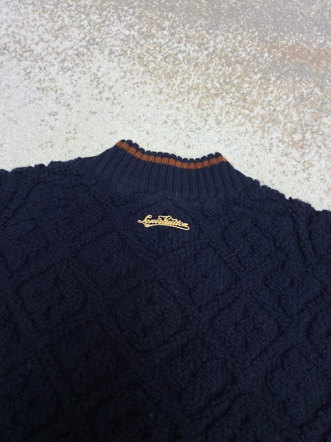 Louis Vuitton Monogram Toweling Varsity Jacket "Navy"