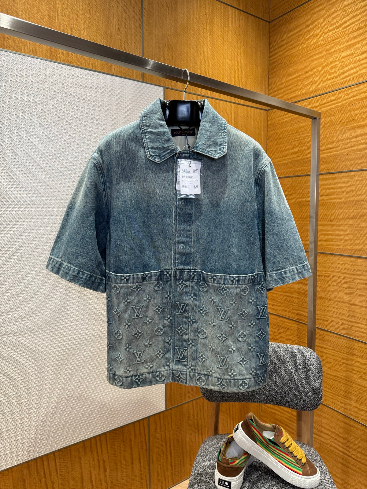Louis Vuitton Short Sleeve Denim Workwear Shirt