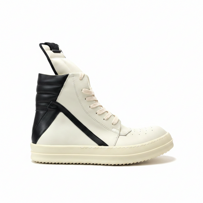 Rick Owens Geobasket "White-Black"