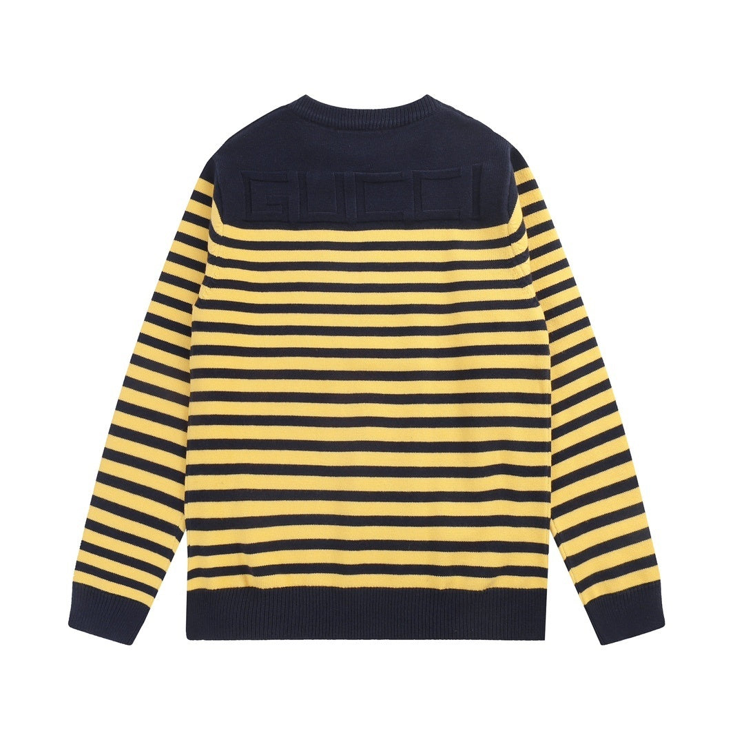 Gucci Striped Sweater "Black-Yellow"