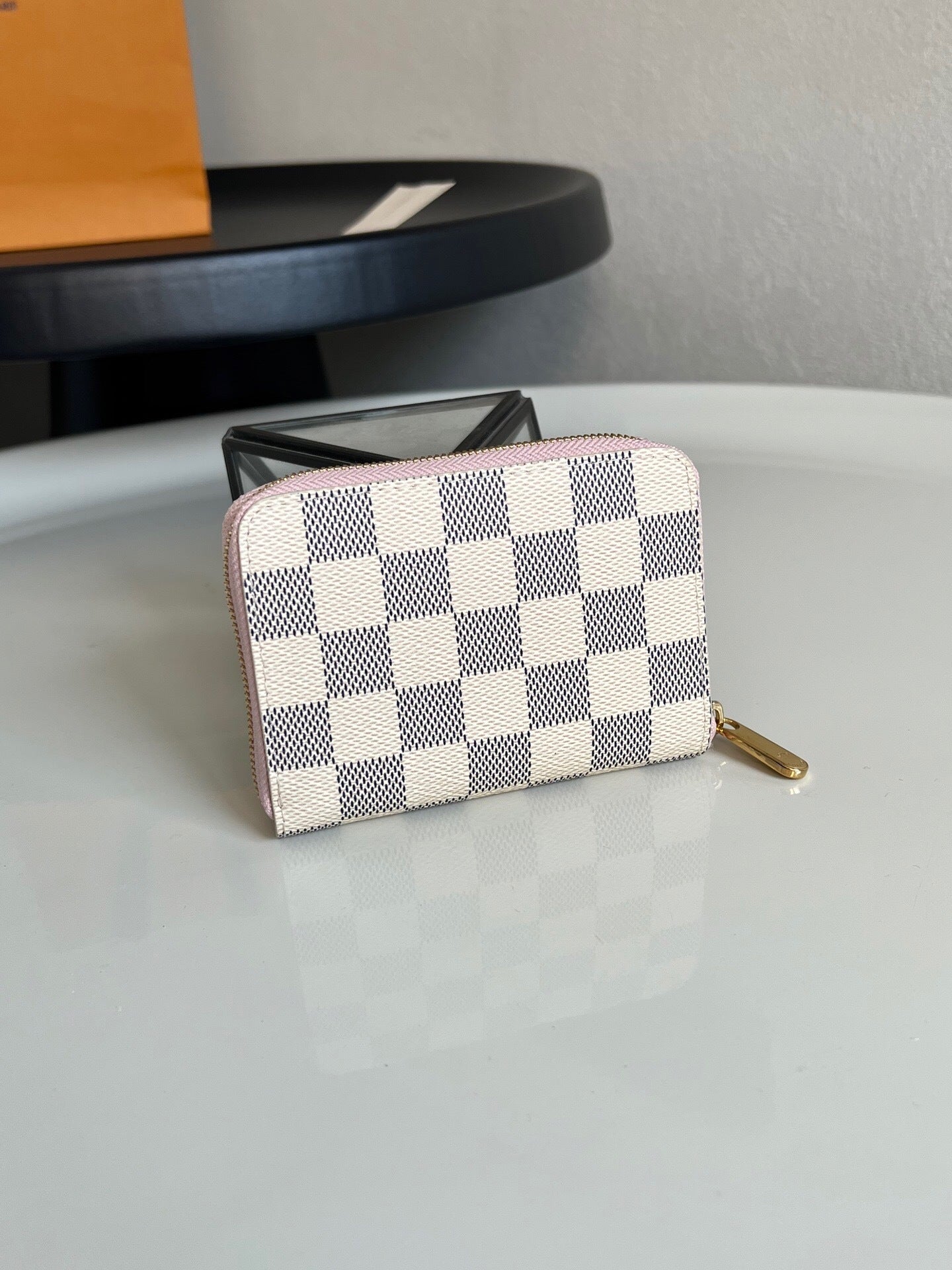 Louis Vuitton Zippy Coin Purse "Damier Azur"