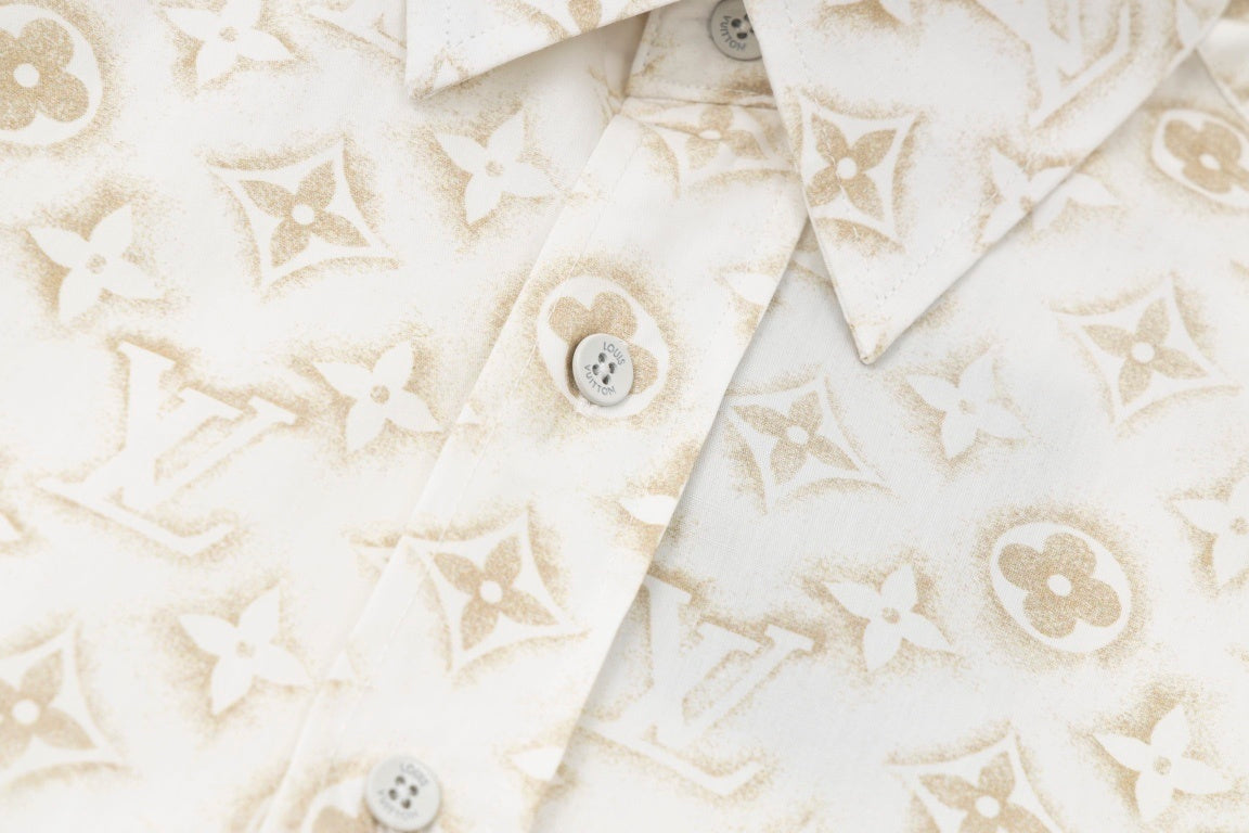 Louis Vuitton Monogram Shirt "White-Beige"