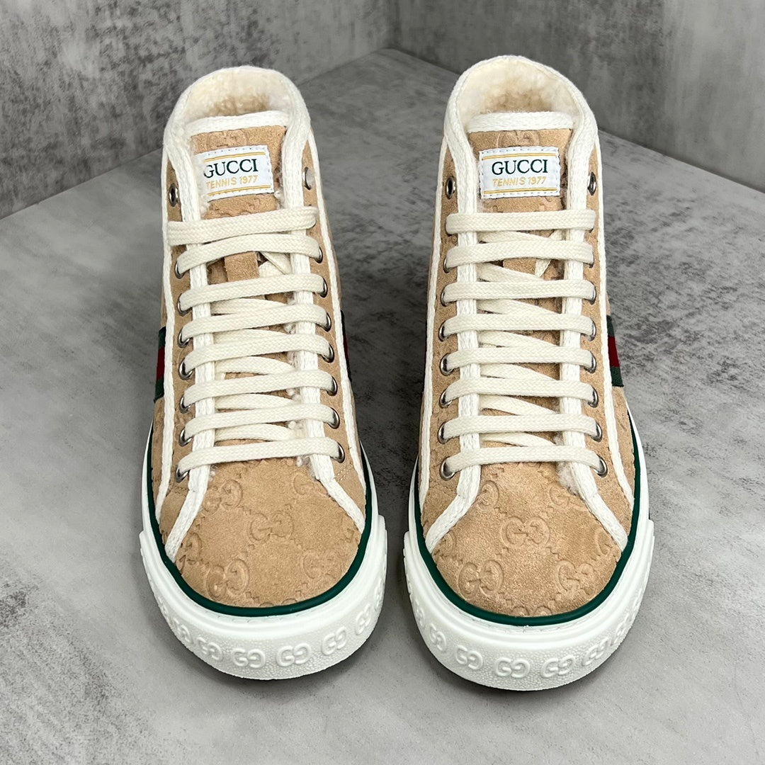 Gucci Tennis 1977 High-Top "Beige Monogram"