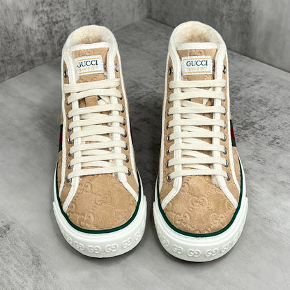 Gucci Tennis 1977 High-Top "Beige Monogram"