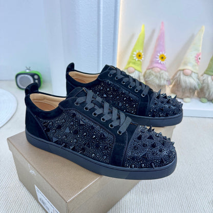 Christian Louboutin Louis Junior P Pik Pik Strass "Black"