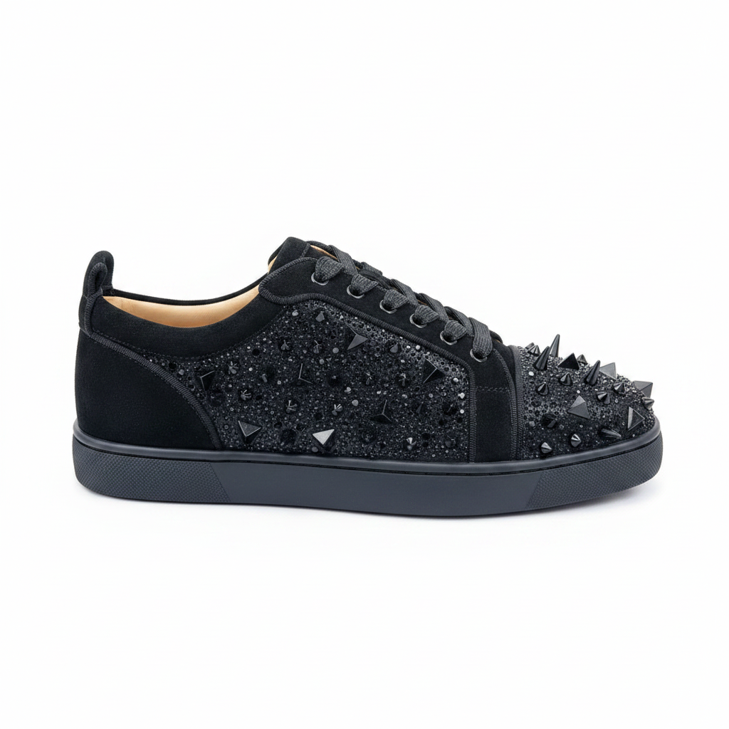 Christian Louboutin Louis Junior P Pik Pik Strass "Black"