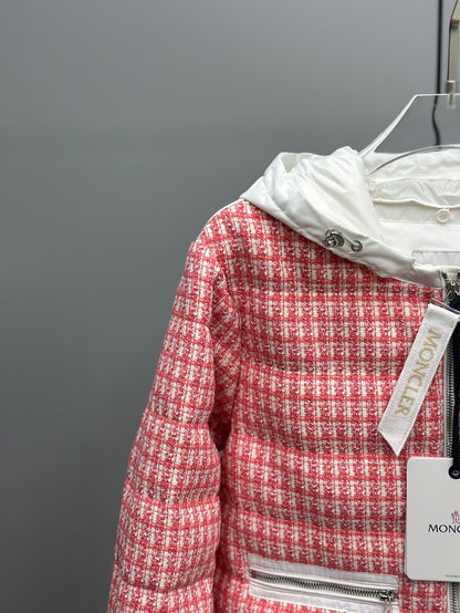 Moncler Remonay Tweed Down Jacket "Pink"