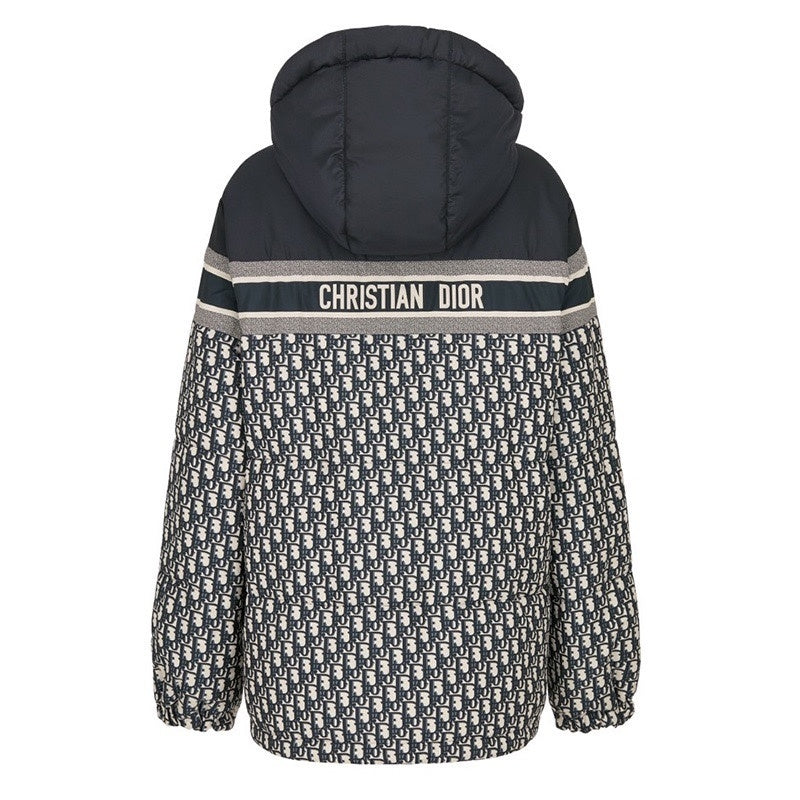 Dior Reversible Down Jacket "White" and "Blue"