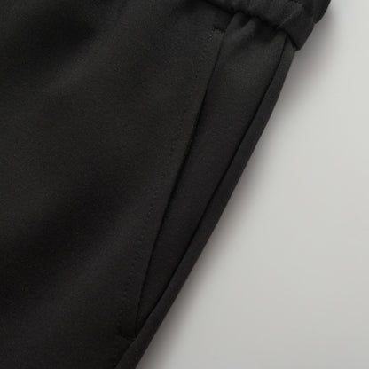 Prada Cotton Fleece Joggers with Re-Nylon Details "Black"