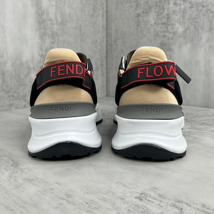 Fendi Flow "Black-White-Brown"