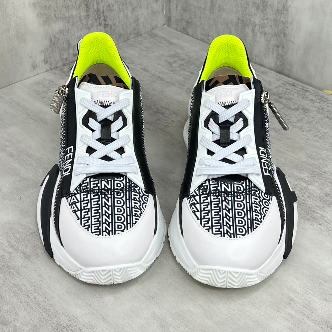 Fendi Flow "White-Black-Fluo Yellow"