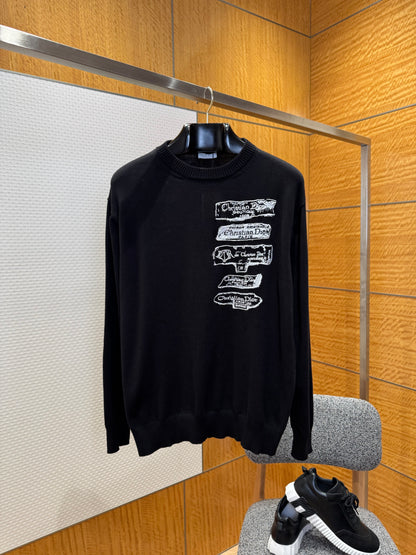 Dior Archives Labels Sweater "Black"