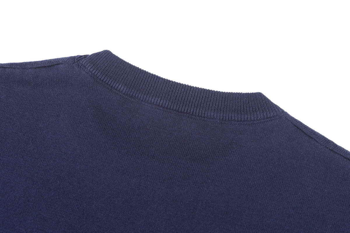 Louis Vuitton Short-Sleeved Crewneck With Signature "Deep Navy"