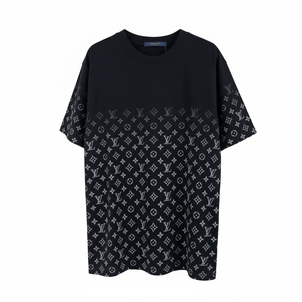 Louis Vuitton Gradient Monogram T-Shirt "Black"
