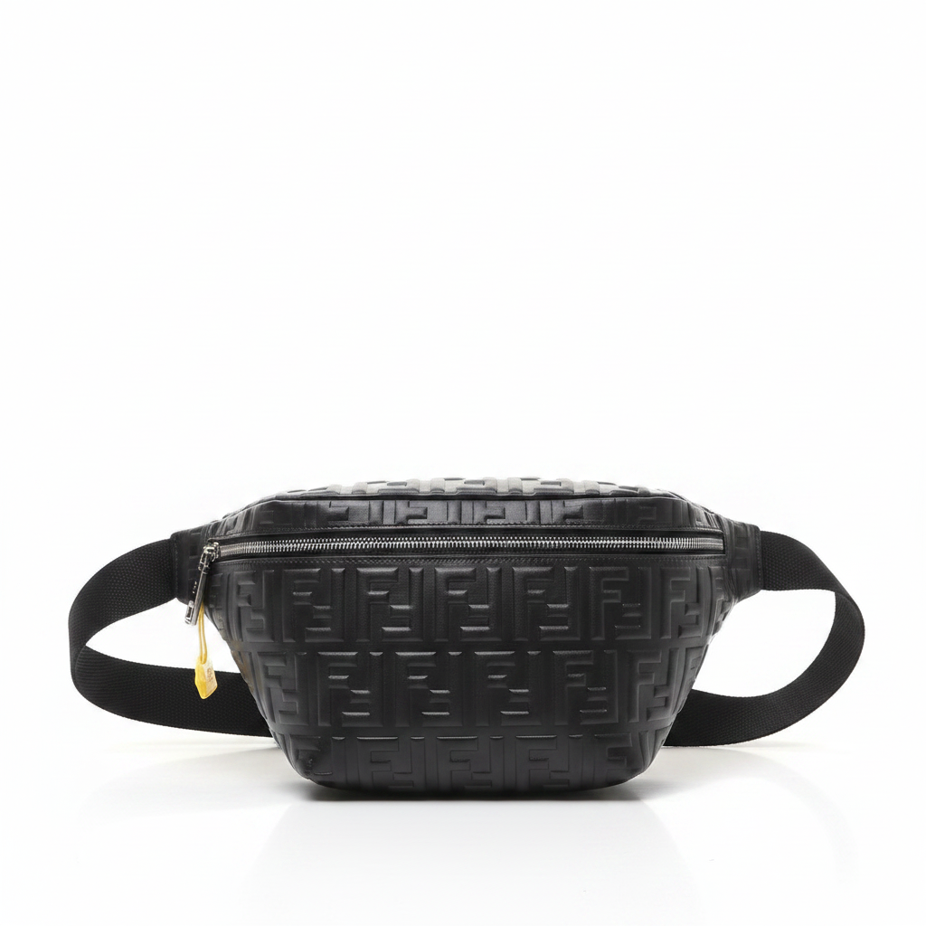 Fendi Diagonal FF Leather Belt Bag