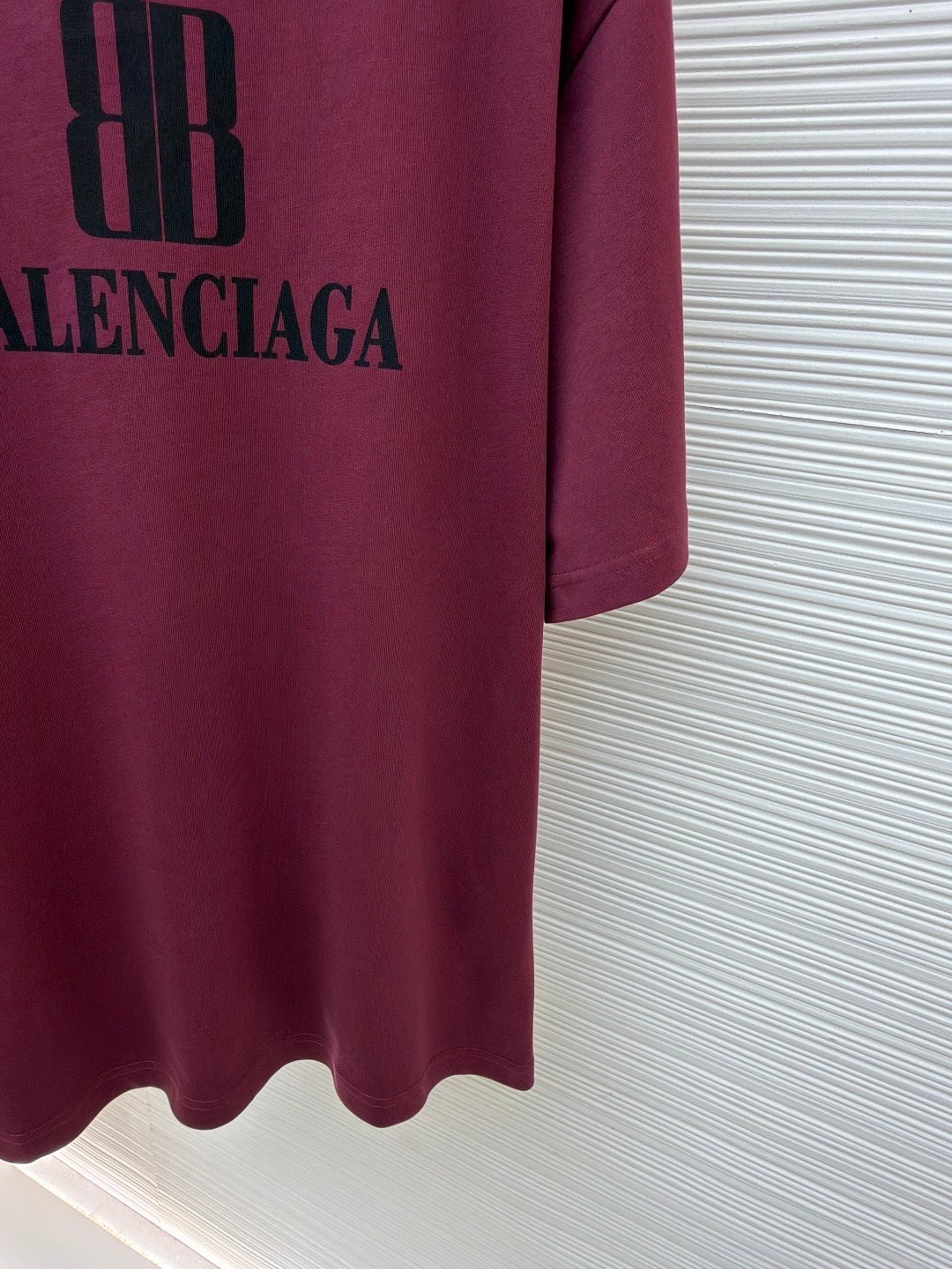 Balenciaga Nano BB T-Shirt "Burgundy"