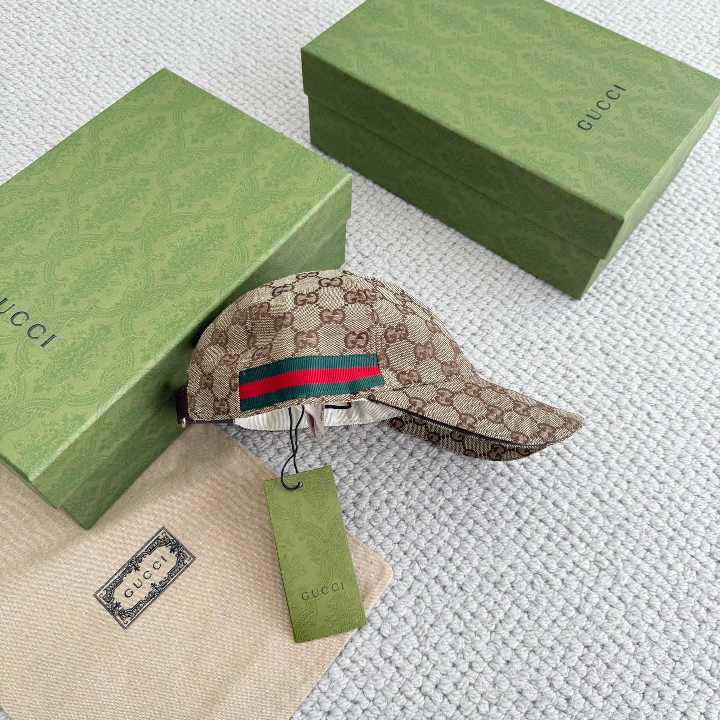 Gucci GG Baseball Hat "Beige"