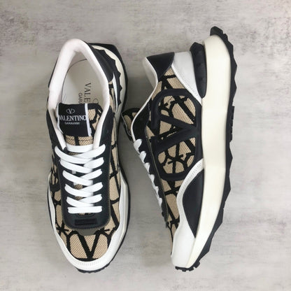 Valentino Garavani Netrunner "Black-Beige Monogram"