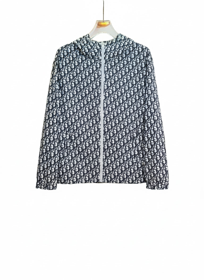 Dior Monogram Windbreaker Jacket "White-Black"