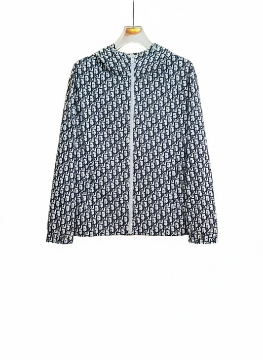 Dior Monogram Windbreaker Jacket "White-Black"