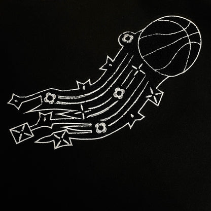 NBA x Louis Vuittom Leather Basketball Jacket "Black"