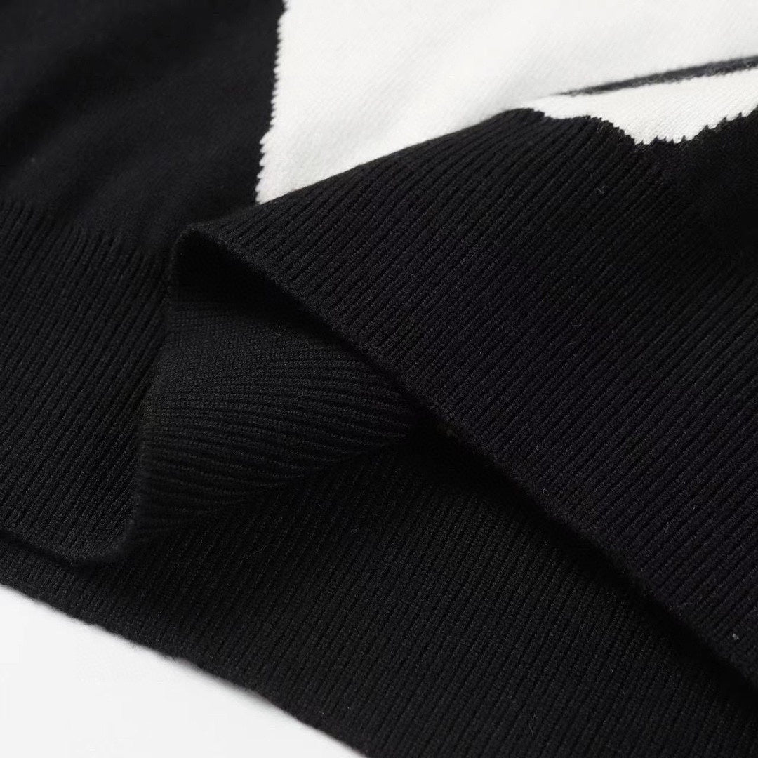 Louis Vuitton Abstract Houndtooth Sweater "Black-White"