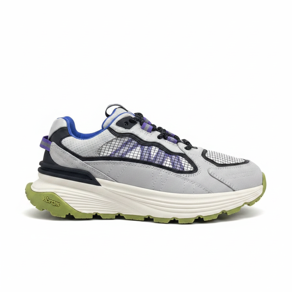 Moncler Lite Runners "Grey-Purple-Green"