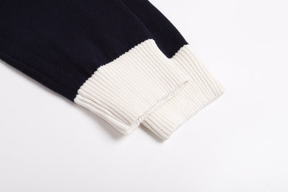 Louis Vuitton Knitted Cotton Sailor Blouson "Navy Blue"